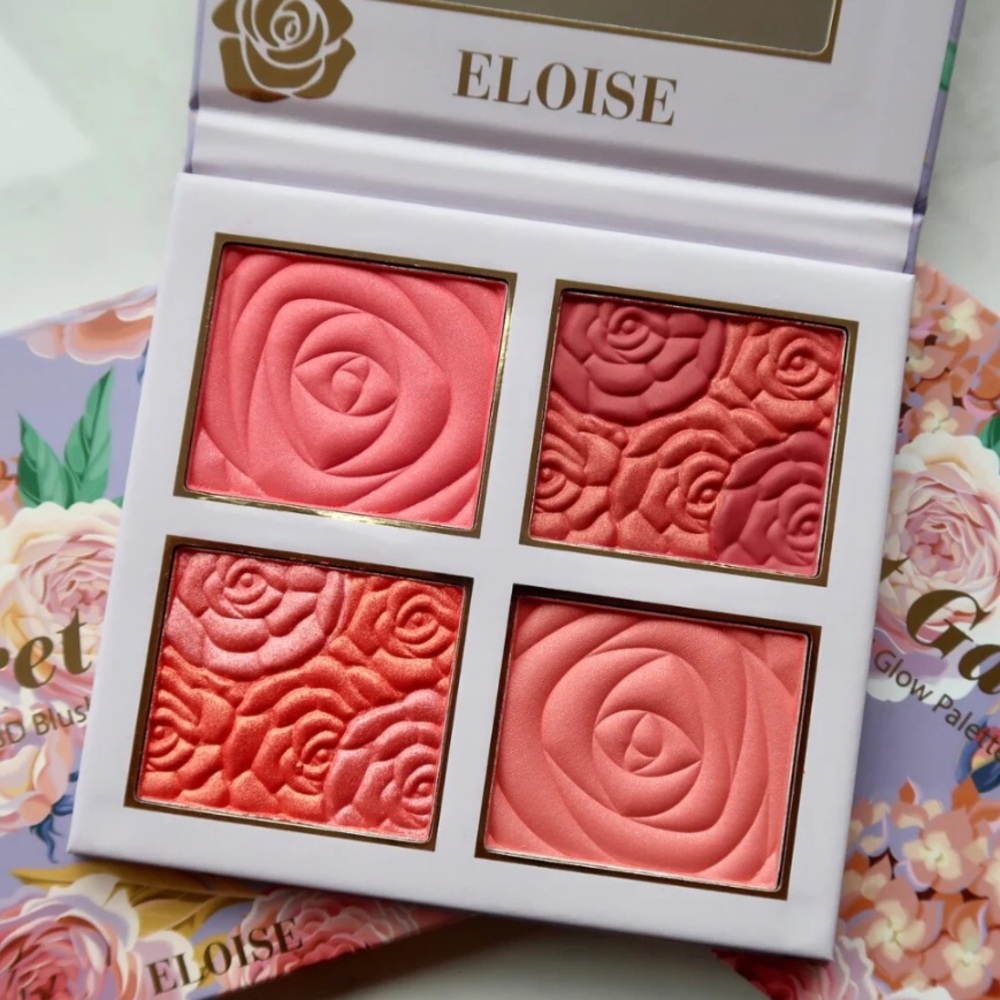 Secret Garden 3D Blush N Glow Palette - Pink and Cream